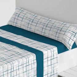 Juego de sábanas de franela para invierno - Empresa Textiles Capella Tamaño  cama 90 Color Azul