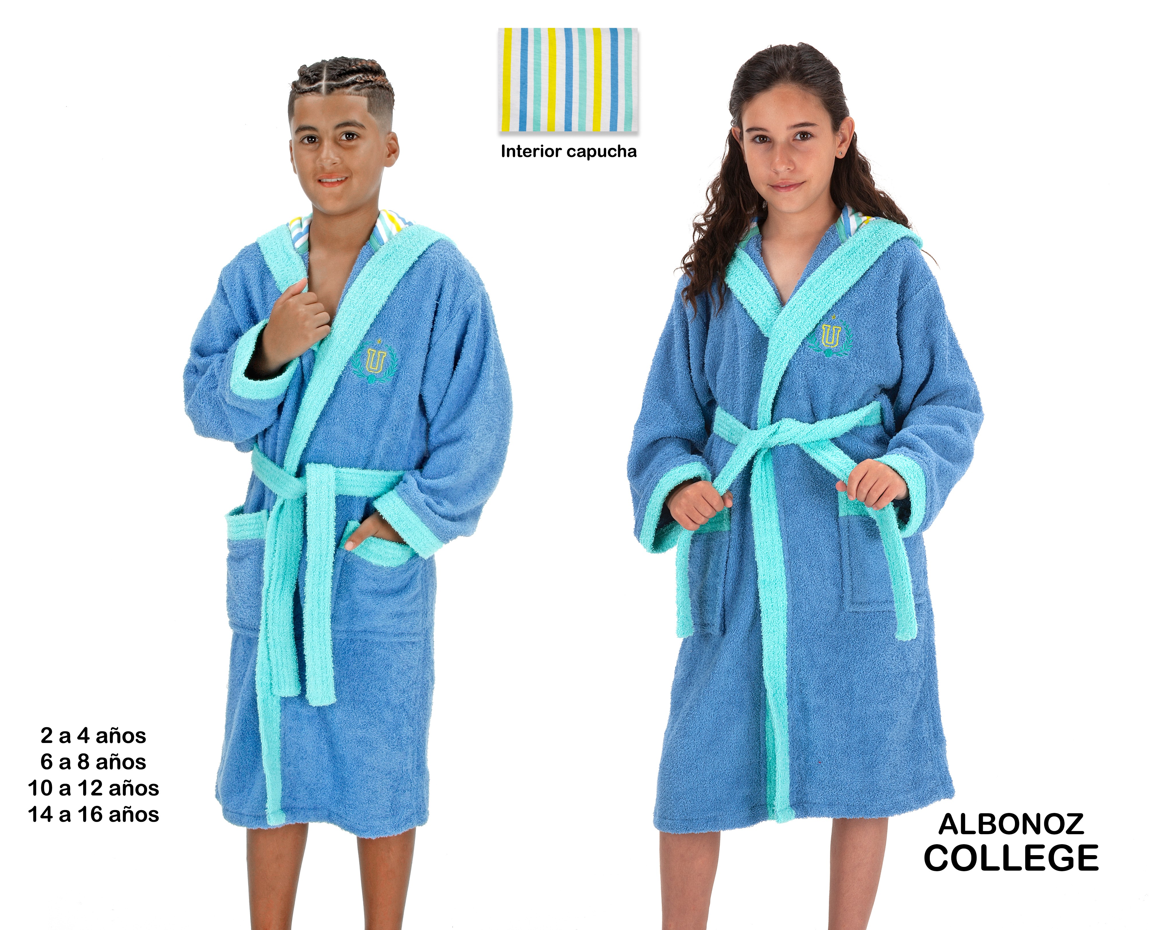 Albornoz infantil ARTICO Rizo Basic - Niños - Luna Textil