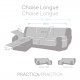 FUNDA SOFA CHAISE LONGUE PRACTICA NORUEGA