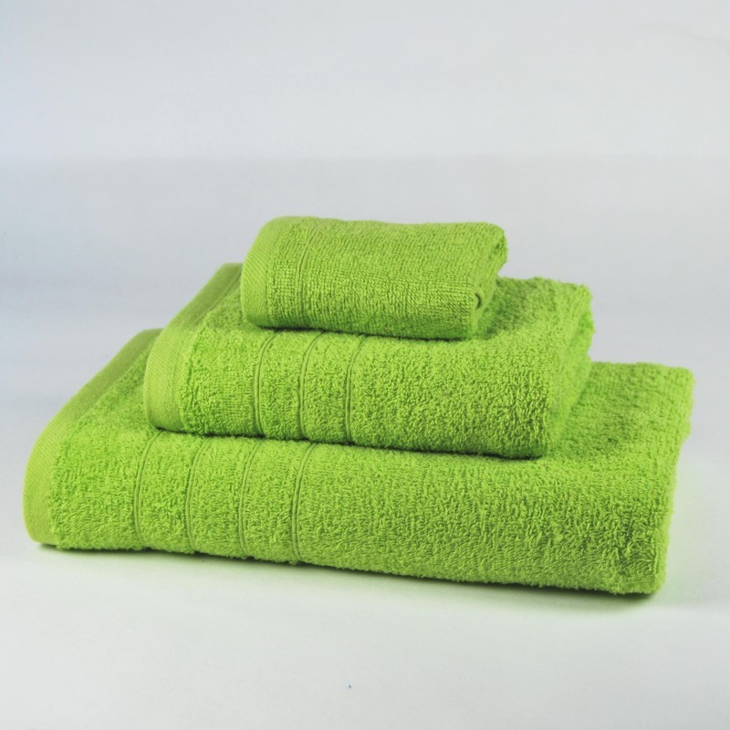 Juego de 3 toallas de rizo 100% algodón Swell Verde