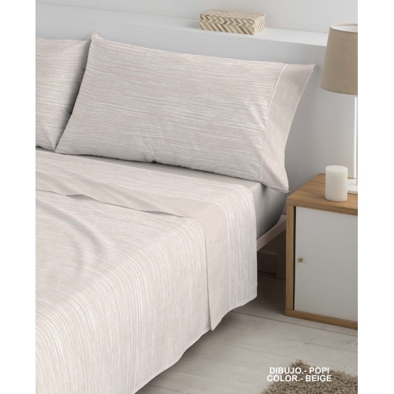 JUEGO DE SABANAS POPI BEIGE