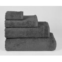 Pack 2 toallas lavabo 50x100 Antracita algodón 600 gr