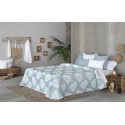 COLCHA JACQUARD OROPESA TURQUESA