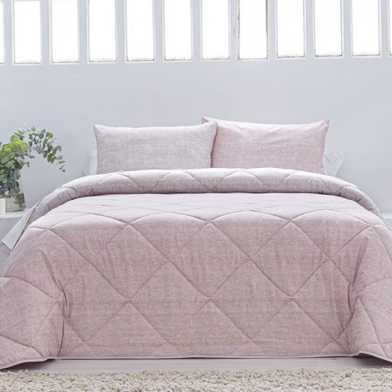 Edredon cama 135 rosa y gris Edredones y fundas nórdicas de segunda mano  baratas